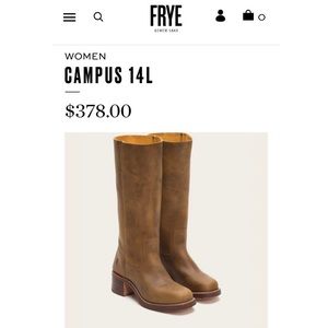 Women’s Frye Campus Boot Size 8